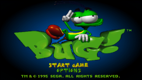 Bug! Loading Screen For The Sega Saturn (US Version)