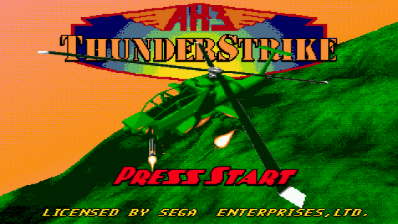 AH-3 Thunderstrike Loading Screen For The Sega CD (US Version)