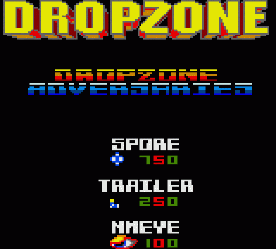 Dropzone Screenshot 10 (Sega Game Gear (EU Version))