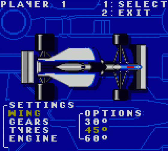 F1 World Championship Edition Screenshot 11 (Sega Game Gear (US Version))