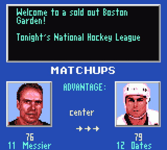 NHL All-Star Hockey Screenshot 9 (Sega Game Gear (US Version))