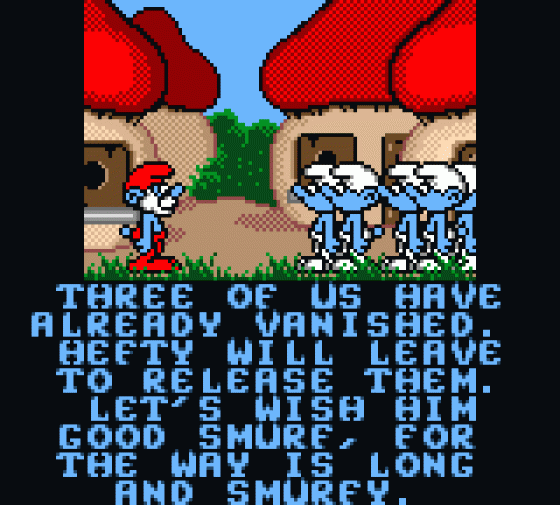 Les Schtrompfs Screenshot 11 (Sega Game Gear (EU Version))