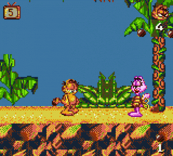 Garfield: Caught In The Act Screenshot 12 (Sega Game Gear (US Version))