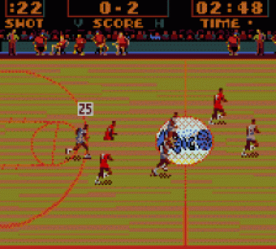 NBA Action Starring David Robinson Screenshot 1 (Sega Game Gear (US Version))