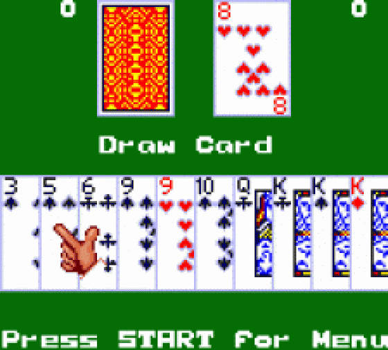 Poker Face Paul's Gin Screenshot 1 (Sega Game Gear (US Version))