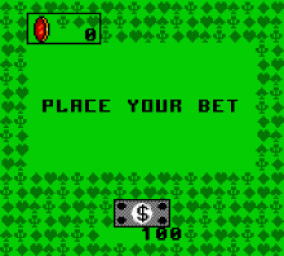 Poker Face Paul's Poker Screenshot 1 (Sega Game Gear (US Version))