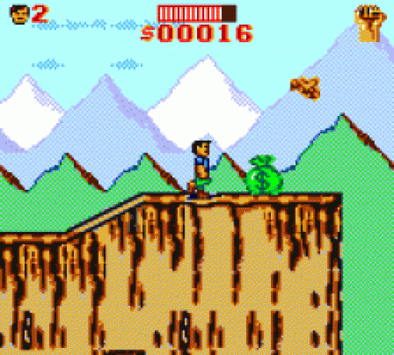 Cliffhanger Screenshot 1 (Sega Game Gear (US Version))