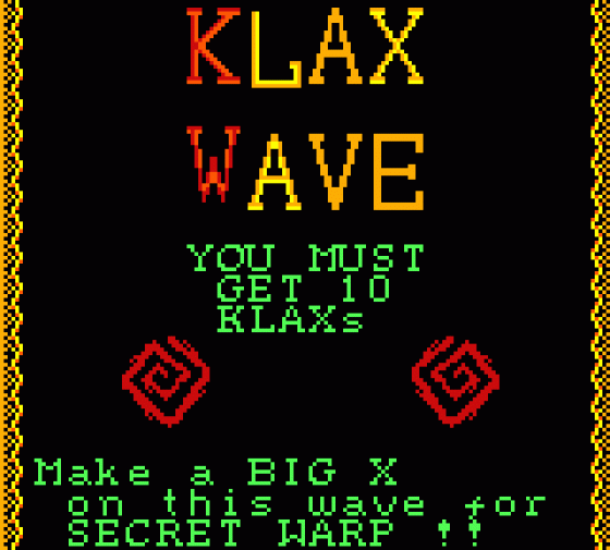 Klax Screenshot 5 (Sega Game Gear (US Version))