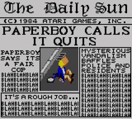 Paperboy Screenshot 7 (Sega Game Gear (EU Version))