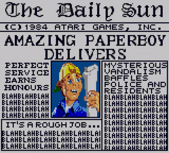 Paperboy Screenshot 8 (Sega Game Gear (EU Version))