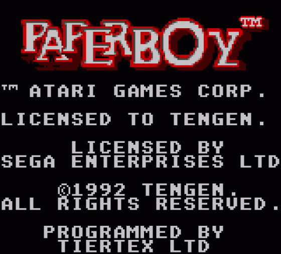 Paperboy Screenshot 12 (Sega Game Gear (EU Version))