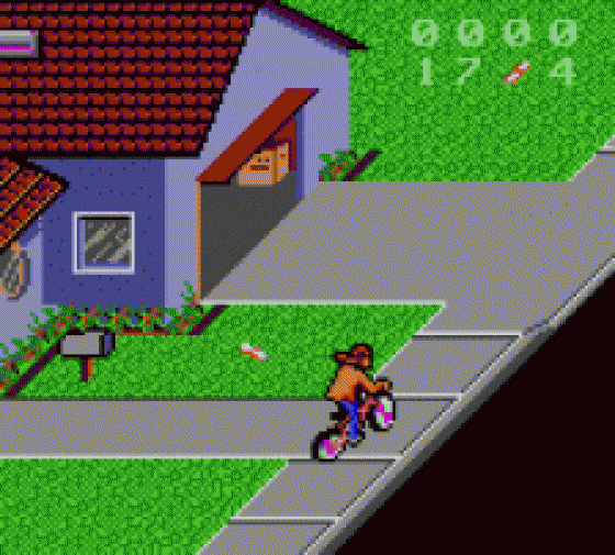 Paperboy 2 Screenshot 1 (Sega Game Gear (US Version))