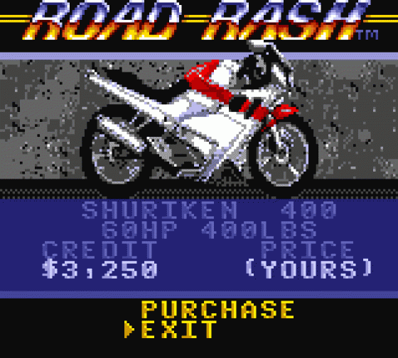 Road Rash Screenshot 7 (Sega Game Gear (EU Version))