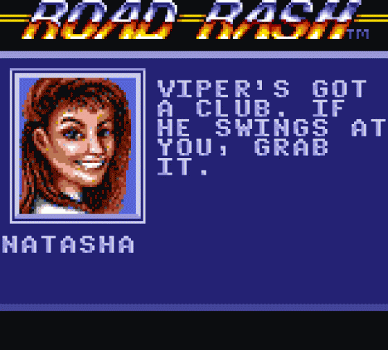 Road Rash Screenshot 8 (Sega Game Gear (EU Version))