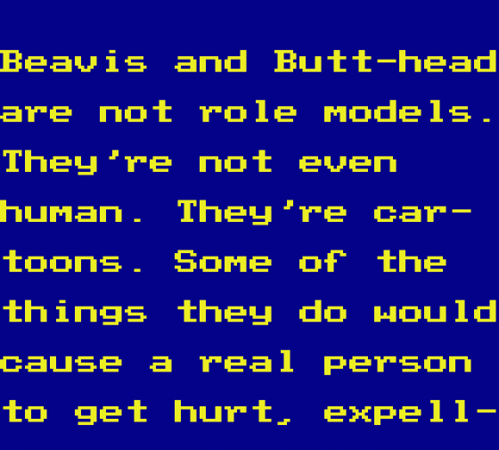 Beavis And Butt-Head Screenshot 10 (Sega Game Gear (US Version))