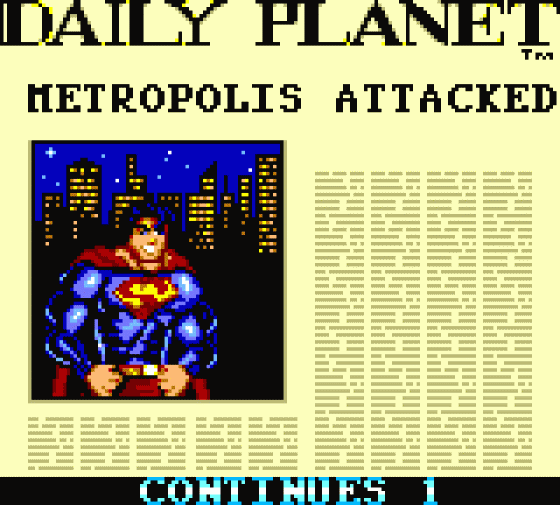 Superman: The Man Of Steel Screenshot 11 (Sega Game Gear (EU Version))