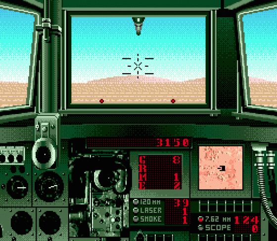 Garry Kitchen's Super Battletank: War In The Gulf Screenshot 10 (Sega Genesis)