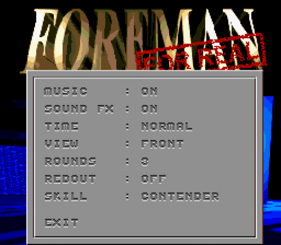 Foreman For Real Screenshot 13 (Sega Genesis)