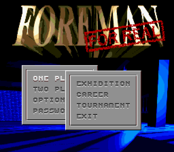 Foreman For Real Screenshot 14 (Sega Genesis)