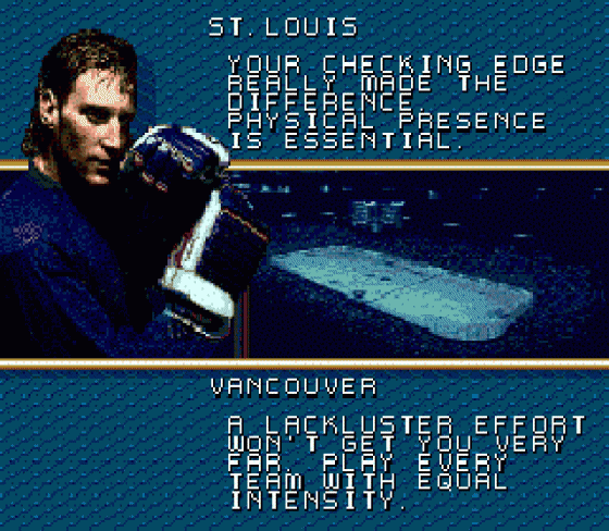 Brett Hull Hockey 95 Screenshot 8 (Sega Genesis)