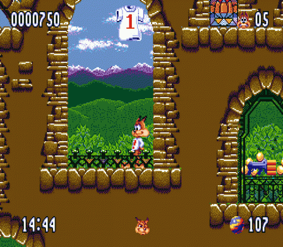 Bubsy II Screenshot 24 (Sega Genesis)