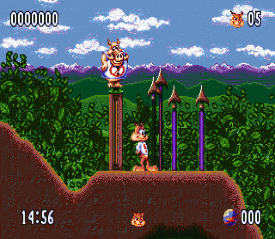 Bubsy II Screenshot 26 (Sega Genesis)