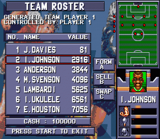 Pro Moves Soccer Screenshot 13 (Sega Genesis)