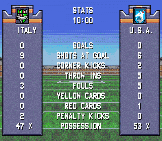 Pro Moves Soccer Screenshot 17 (Sega Genesis)