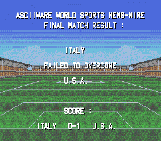 Pro Moves Soccer Screenshot 20 (Sega Genesis)