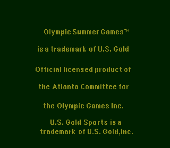 Olympic Summer Games: Atlanta 1996 Screenshot 10 (Sega Genesis)