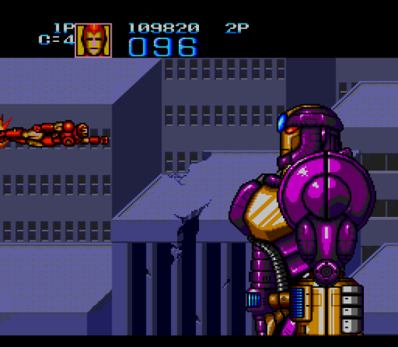 Captain America And The Avengers Screenshot 14 (Sega Genesis)