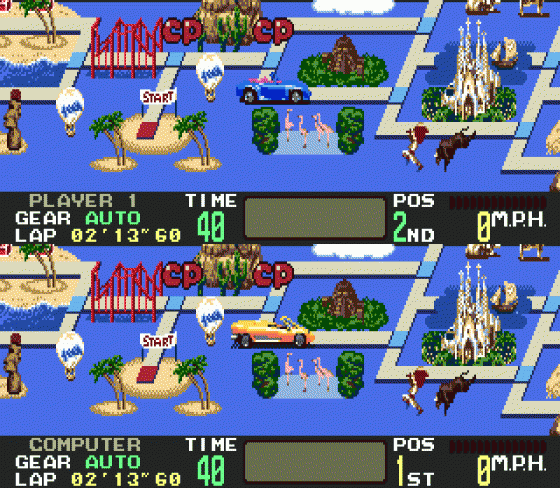 OutRunners Screenshot 8 (Sega Genesis)