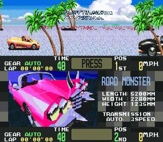 OutRunners Screenshot 9 (Sega Genesis)