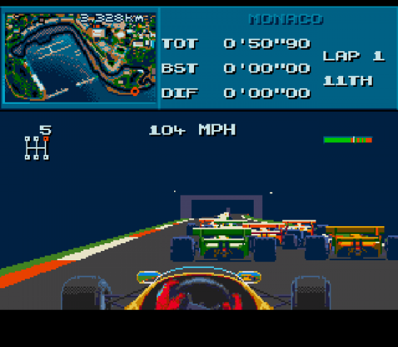 Formula One Screenshot 7 (Sega Genesis)