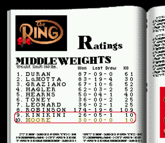 Boxing Legends Of The Ring Screenshot 12 (Sega Genesis)