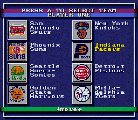 Bulls vs Lakers and the NBA Playoffs Screenshot 12 (Sega Genesis)