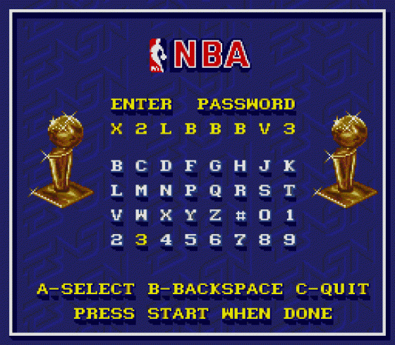 Bulls vs Lakers and the NBA Playoffs Screenshot 16 (Sega Genesis)