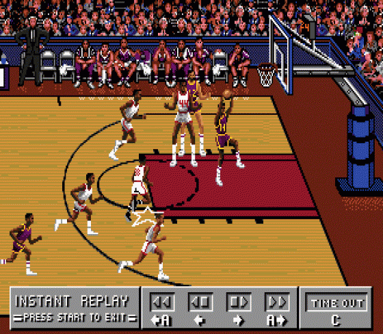 Bulls vs Lakers and the NBA Playoffs Screenshot 18 (Sega Genesis)