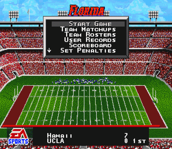 College Football USA 97 Screenshot 25 (Sega Genesis)