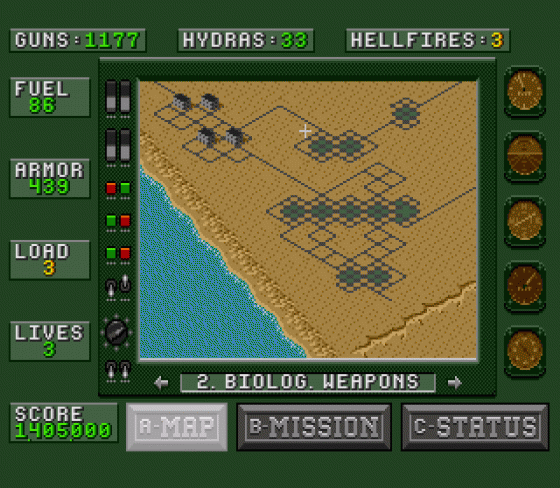 Desert Strike Screenshot 17 (Sega Genesis)