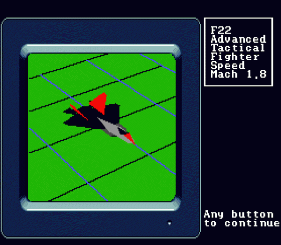 F-22 Interceptor Screenshot 13 (Sega Genesis)