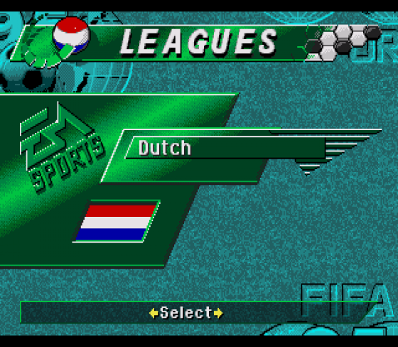 FIFA Soccer '95 Screenshot 18 (Sega Genesis)