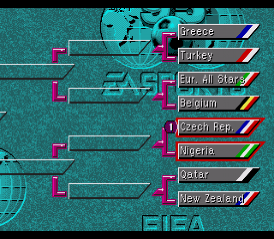 FIFA Soccer '95 Screenshot 23 (Sega Genesis)