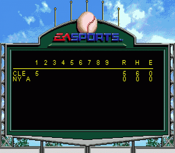 MLBPA Baseball Screenshot 7 (Sega Genesis)