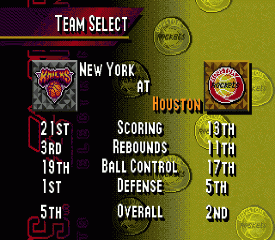 NBA Live 95 Screenshot 12 (Sega Genesis)