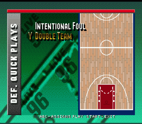 NBA Live '96 Screenshot 7 (Sega Genesis)