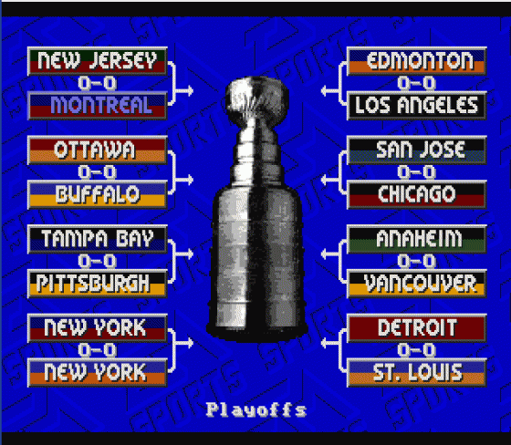 NHL '94 Screenshot 16 (Sega Genesis)