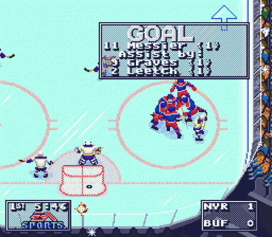 NHL '95 Screenshot 5 (Sega Genesis)