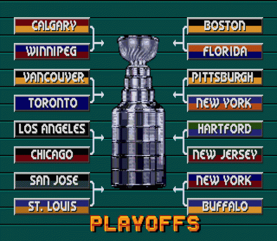 NHL '95 Screenshot 12 (Sega Genesis)