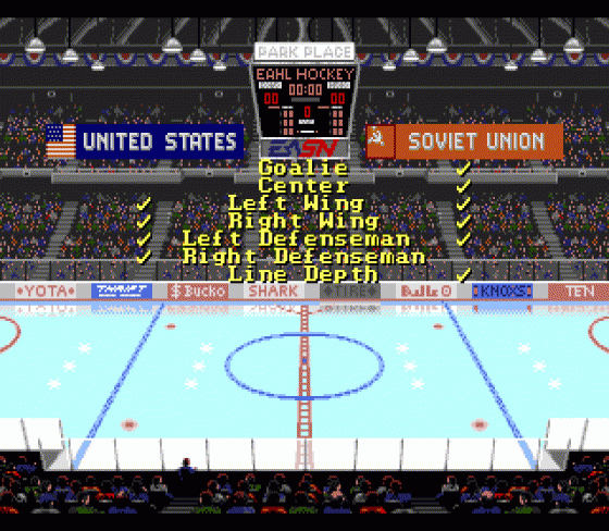 NHL Hockey Screenshot 7 (Sega Genesis)